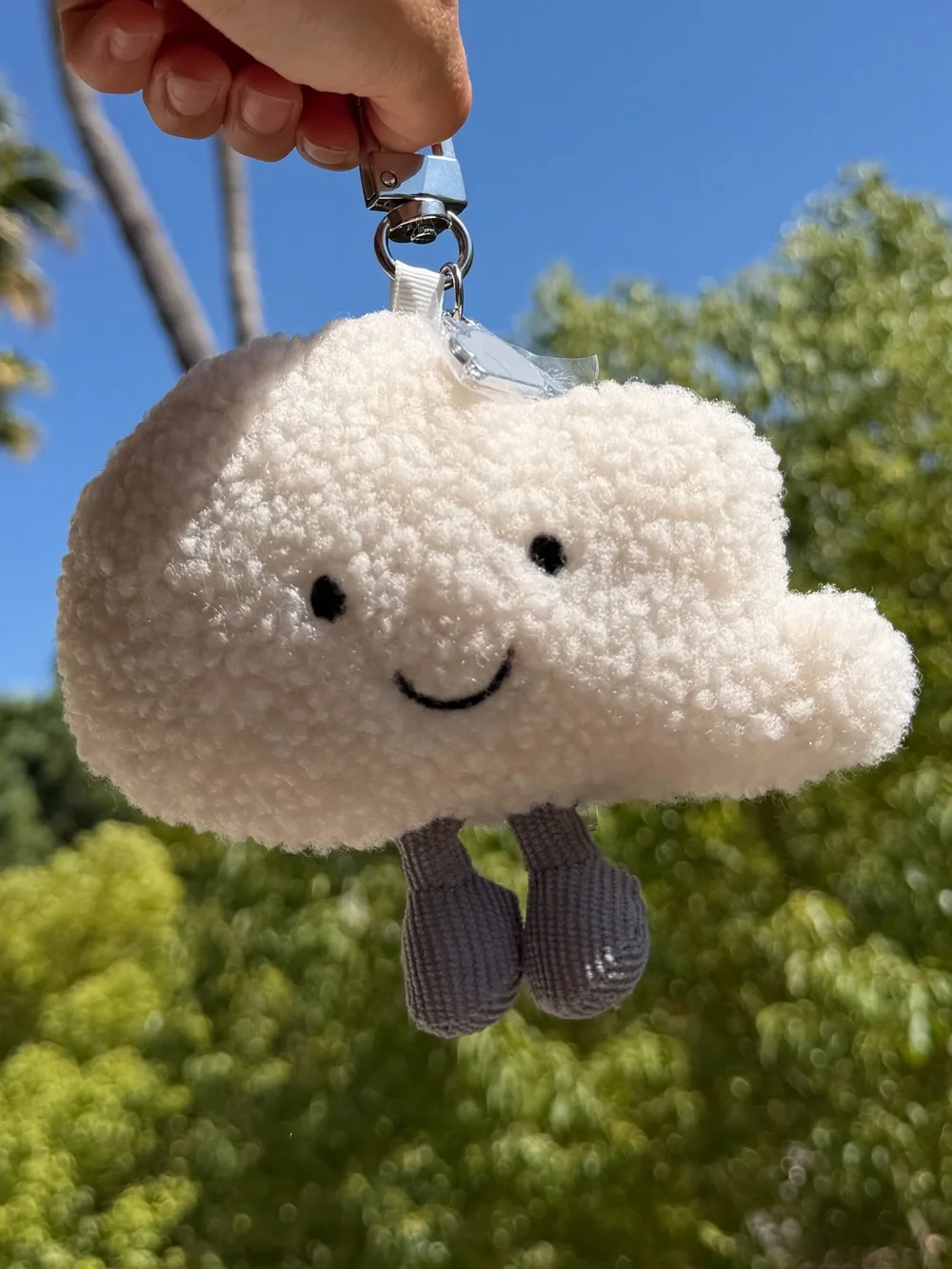 Ariana Grande Plush Cloud 9 Keychain - Cream Cloud with Gray Limited Edition